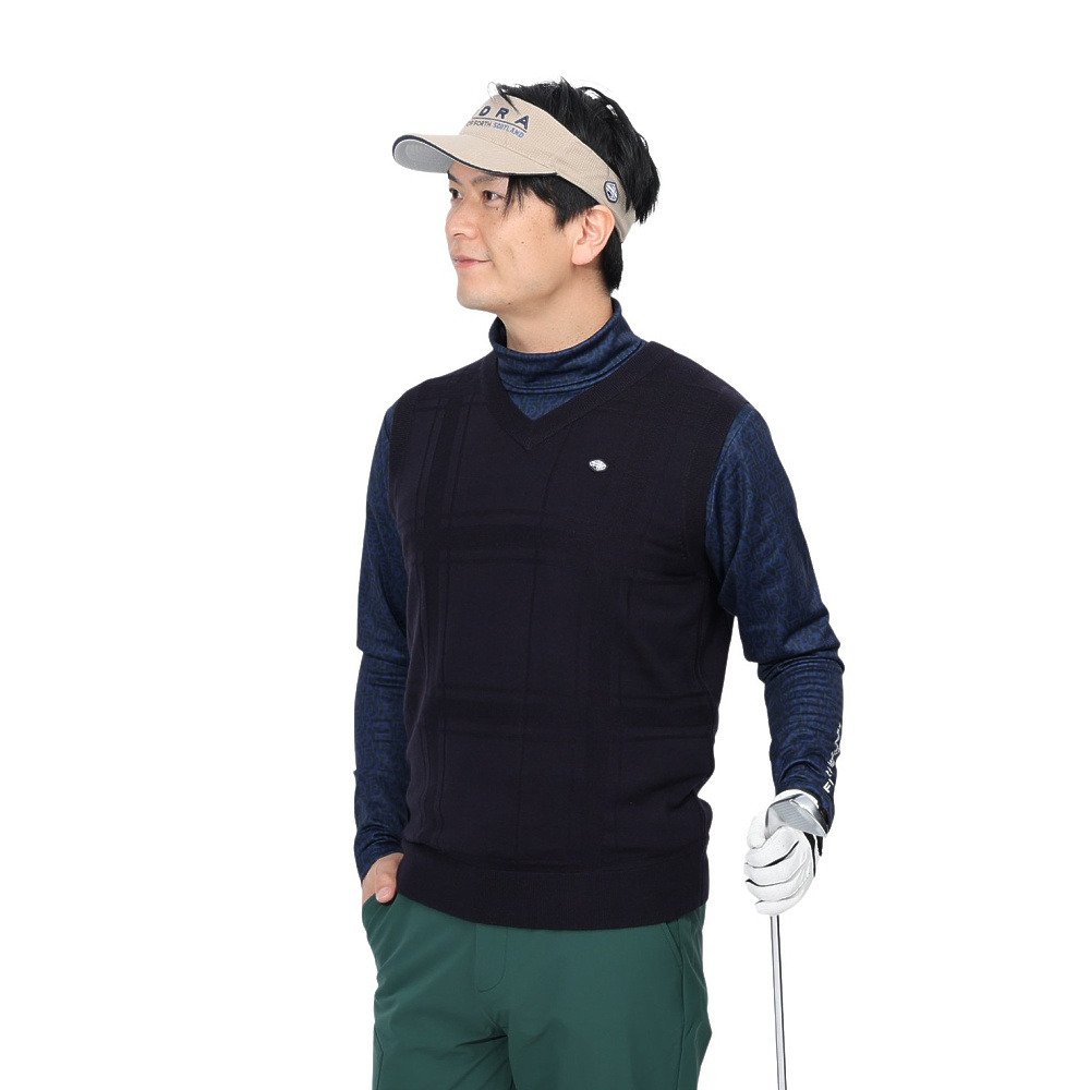 フィドラ（FIDRA）（メンズ）ゴルフウェア 軽量 Vネックベスト