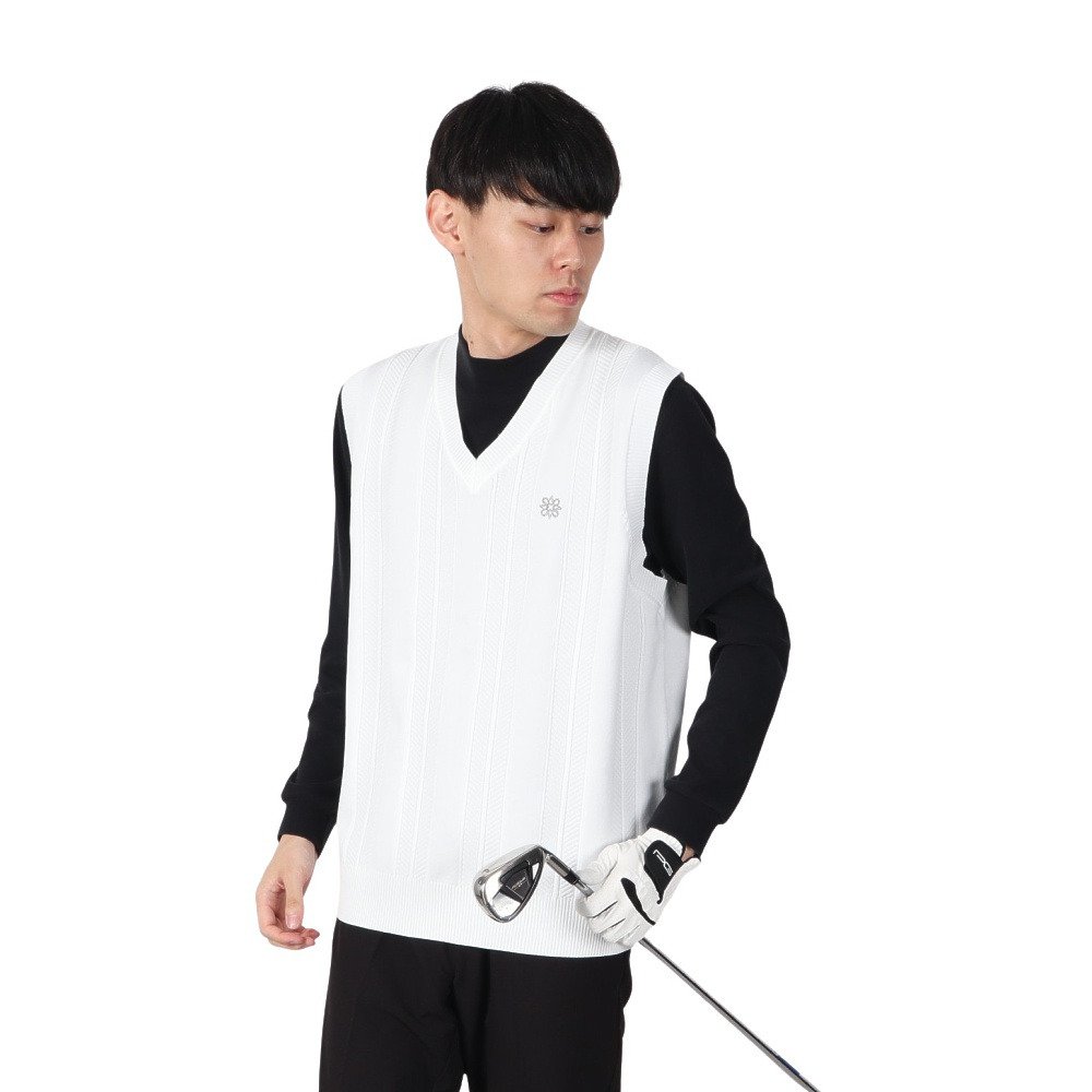 セントアンドリュース（ST.ANDREWS）（メンズ）ゴルフウェア 12G V地柄