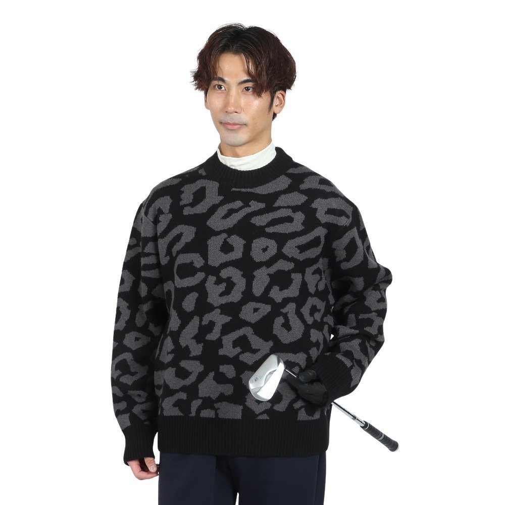 J.LINDEBERG（J.LINDEBERG）（メンズ）ゴルフウェア オリーブ クルー