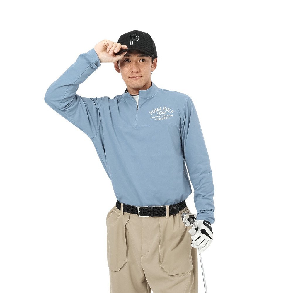 プーマ（PUMA）（メンズ）ゴルフウェア ジップ モックネック 長袖