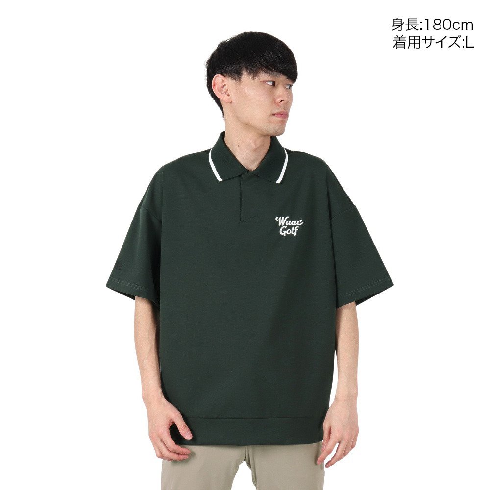 ワック（WAAC）（メンズ）ゴルフウェア ライトストレッチポンチ 半袖