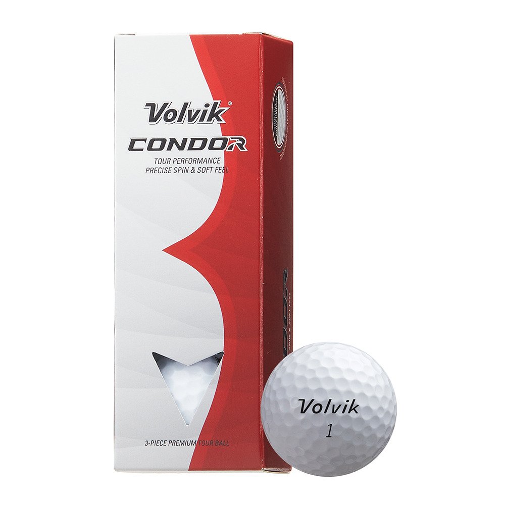 ボルビック（Volvik）（メンズ）ゴルフボール CONDOR 3PC VV5PNA21 WHT