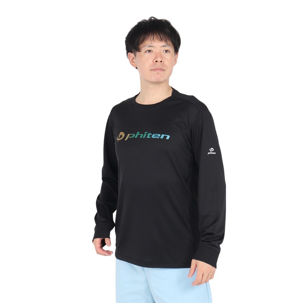 ファイテン（PHITEN）（メンズ、レディース）長袖Tシャツ ラメグラデ
