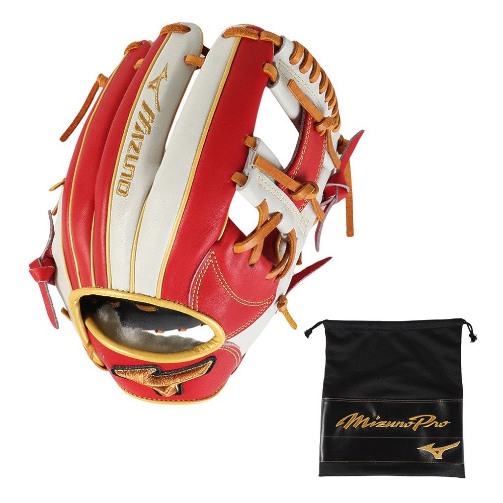 ミズノ（MIZUNO）（メンズ）軟式用グラブ 内野手 ミズノプロ 勝色