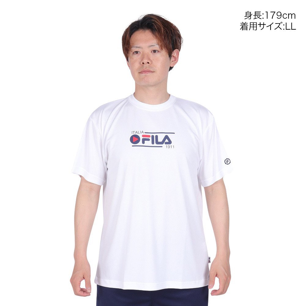 フィラ（FILA）（メンズ）テニスウェア プリント半袖Tシャツ FM6721-01