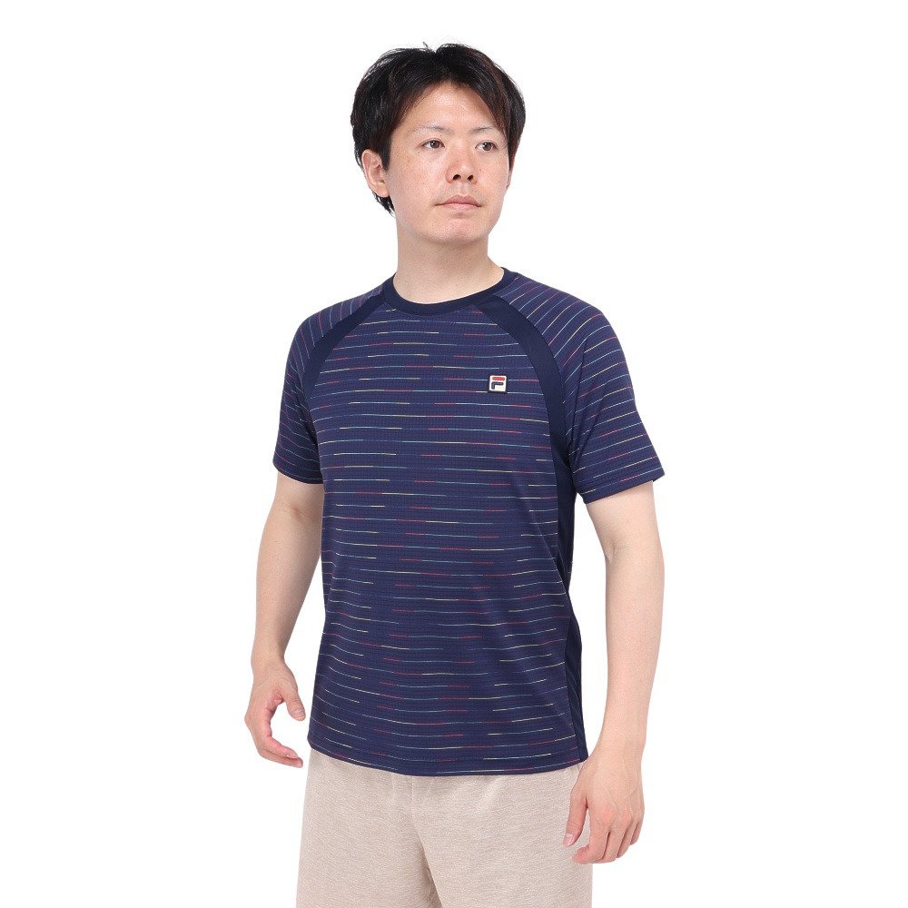フィラ（FILA）（メンズ）テニスウェア ゲームシャツ レインボー VM5681-20