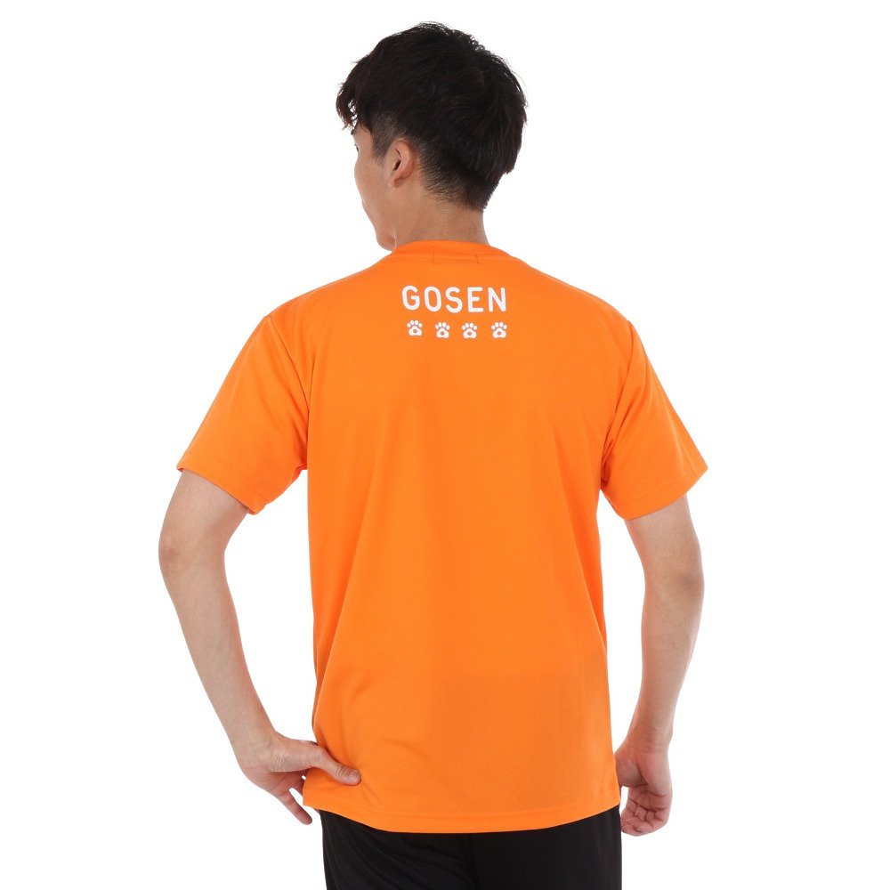 ゴーセン（GOSEN）（メンズ）pochaneco ぽちゃ猫 Tシャツ Mサイズ