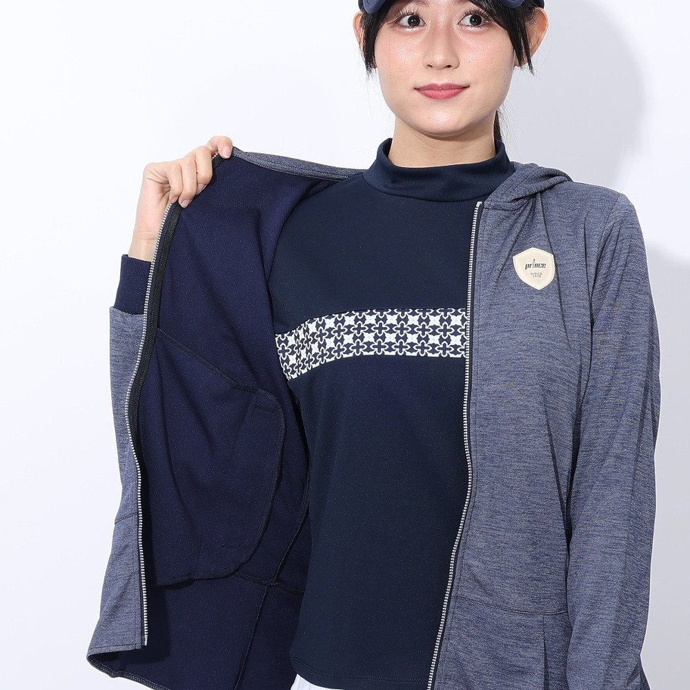 プリンス（PRINCE）（レディース）テニスウェア ジャケット WF4660 127 NVY