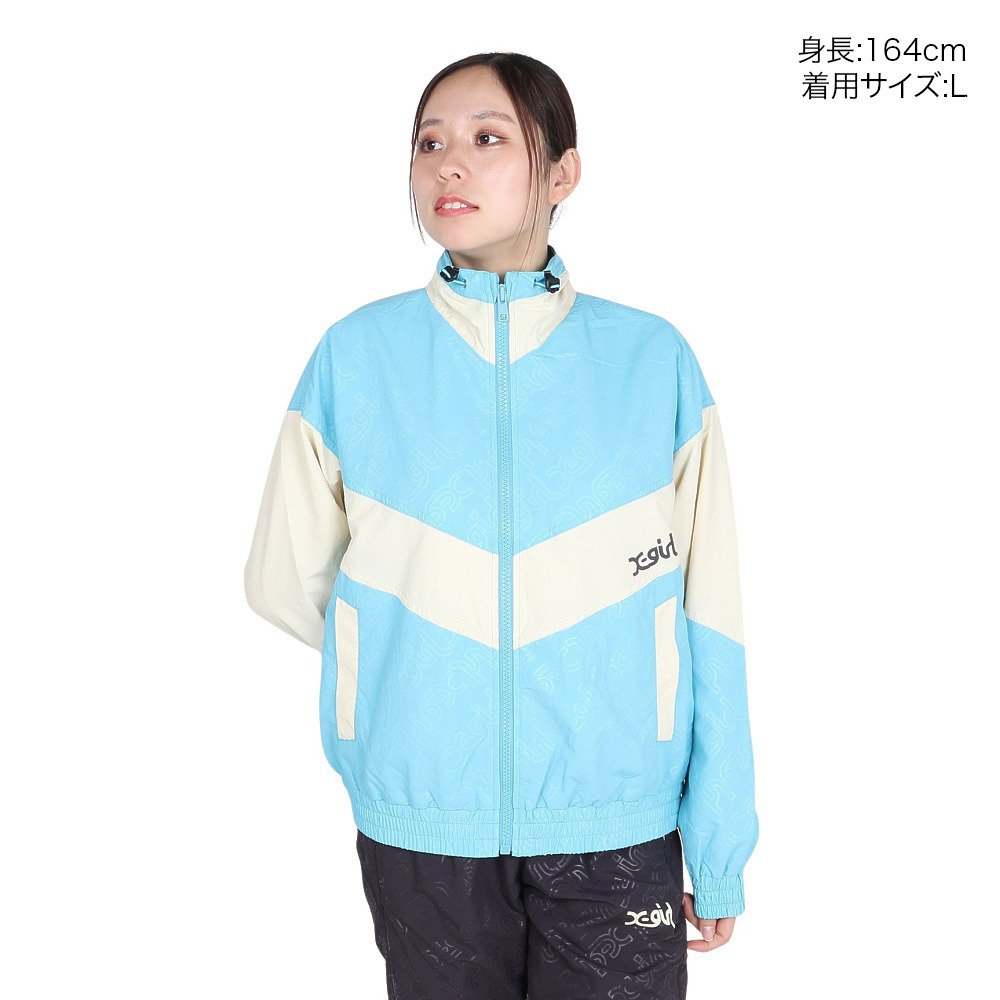 エックスガール（X-gir）（レディース）EMBOSSED WIND UP ジャケット