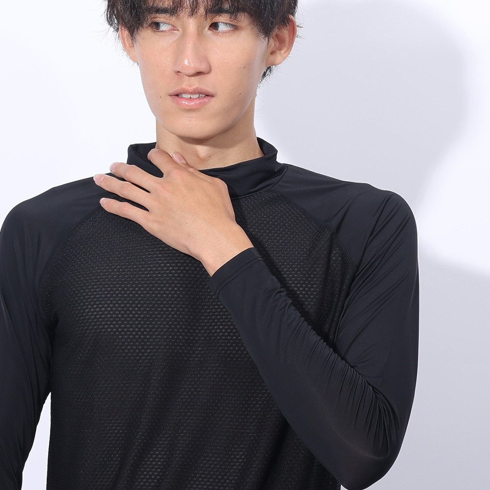 クー（Coo.）（メンズ）ドライプラス メッシュ ハイネック 長袖