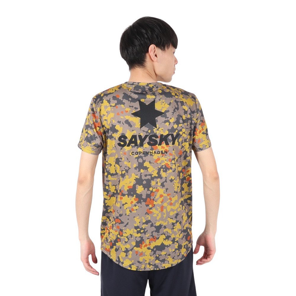 SAYSKY（SAYSKY）（メンズ）ランニングTシャツ Camo Combat Tシャツ