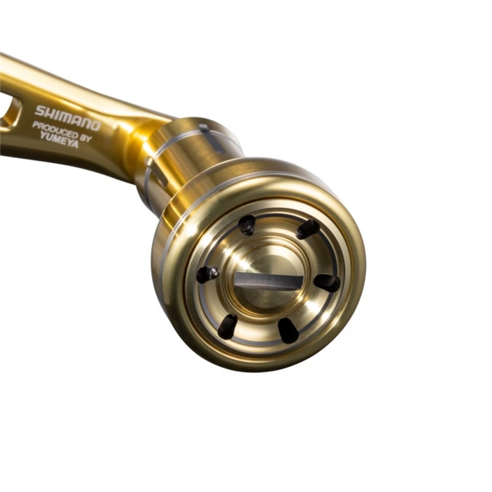 シマノ 夢屋 ダブルハンドルアルミノブ 55mm ゴールド - 釣具の