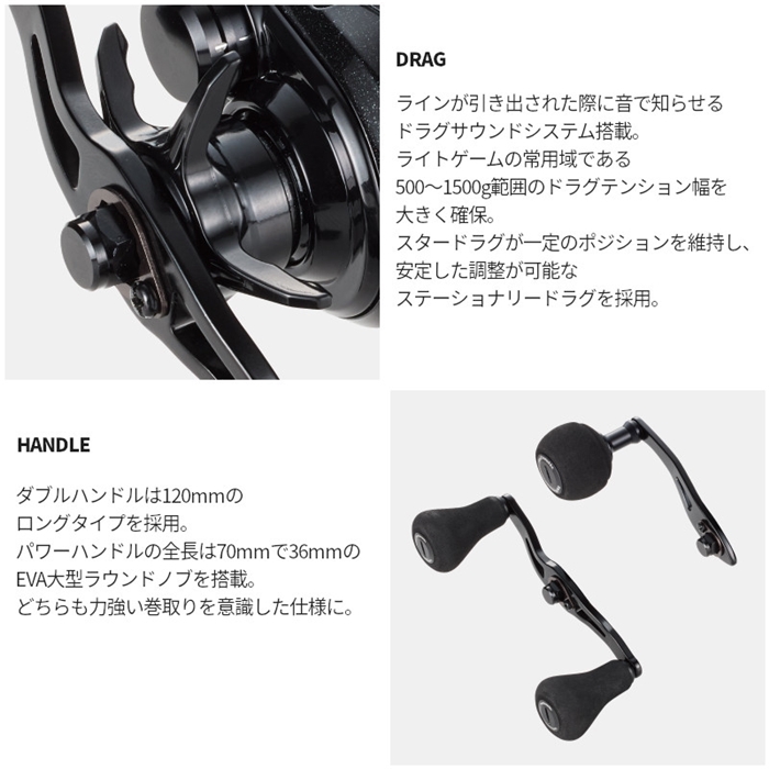 アルファタックル ヴィレイヤー DG 100-DH/R 右ハンドル 船 両軸リール