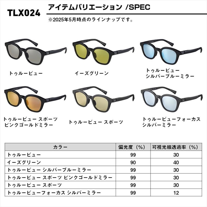 ダイワ TLX 024 トゥルービュー/マットブラック - 釣具のポイント