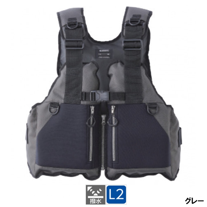 シマノ ロックショアベスト フリー ブラック [VF-029U] - 釣具の