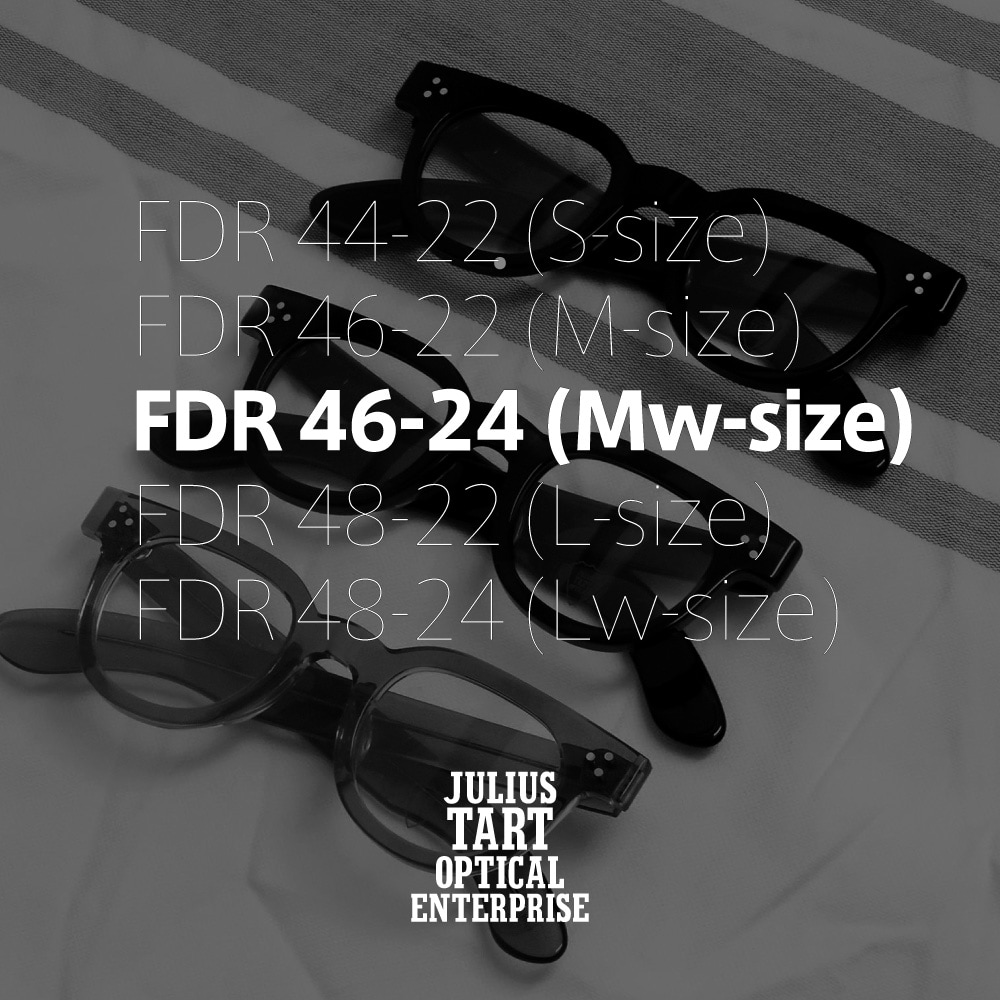 JULIUS TART OPTICAL メガネ通販 FDR 46-24サイズ。TART OPTICAL FDR復刻