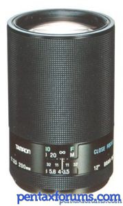 Tamron Adaptall-2 (04B) 200mm F3.5 Lens Reviews - Tamron Adaptall