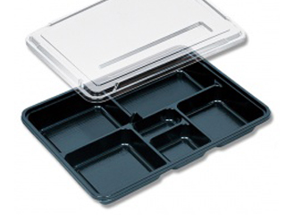 仕出し弁当容器 KP新 KP-115 阿波 透明蓋付 福助工業 | テイクアウト