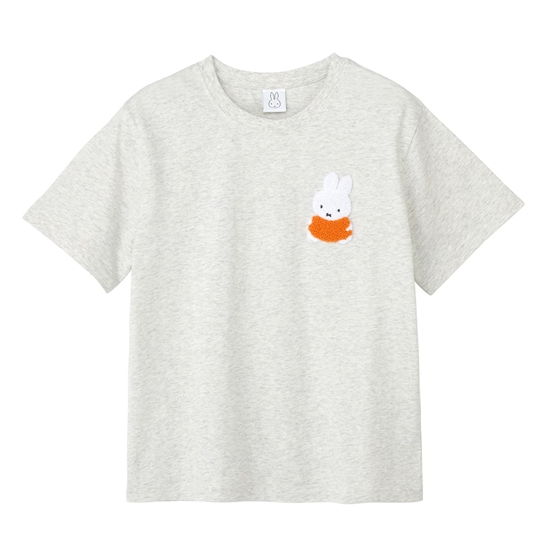 ミッフィー Miffy / Tシャツ サガラ刺しゅう アッシュ（ベーシック