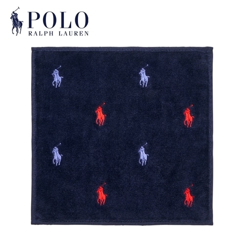 POLO RALPH LAUREN ポロ ラルフ ローレン タオル 総柄ネイビー