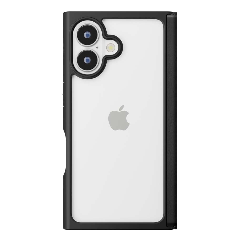 iPhone 16用 クリアフリップケース [ブラック]｜株式会社PGA