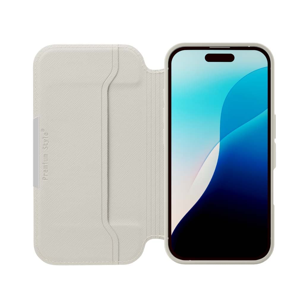 iPhone 16用 ガラスフリップケース [サフィアーノ調/グレー]｜株式会社PGA