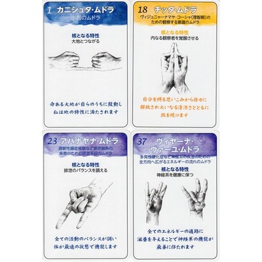ムドラ手札 108種類のムドラの意味・効能・実践手順＊』（日本語版