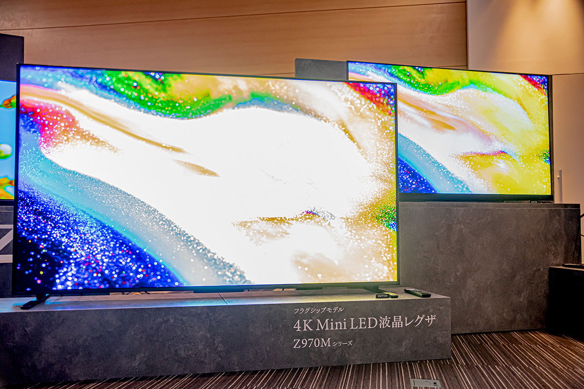 REGZA史上最高の液晶テレビ”、ミリ波レーダー採用の4K mini LEDモデル