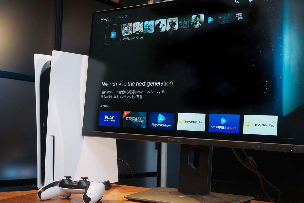 PS5の4K/120Hz映像にバッチリ対応！ビューソニックのゲーミング