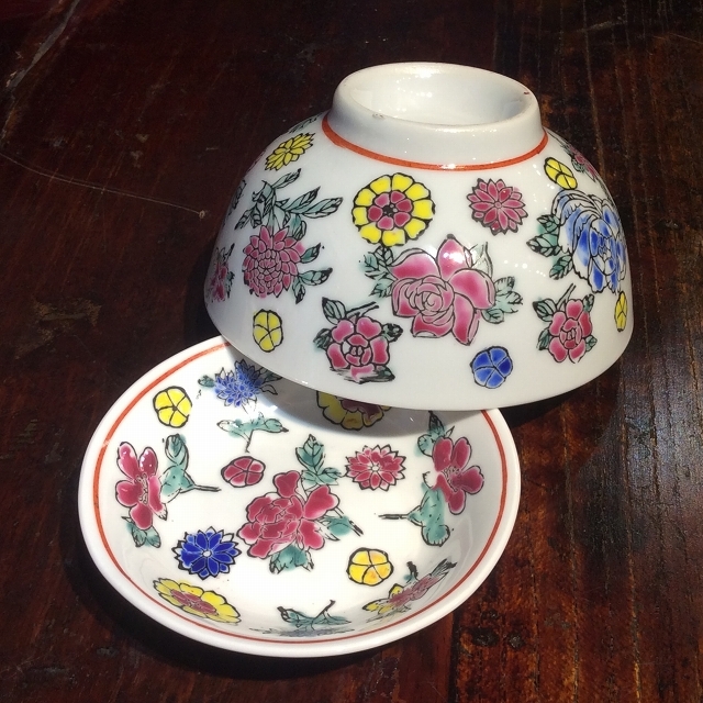 デッドストック景徳鎮/百花繚乱ボウル/ホワイト/大阪/南堀江/ピサヌローク