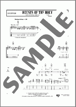 楽譜一覧】Houses Of The Holy Led Zeppelin - ヤマハ「ぷりんと楽譜」