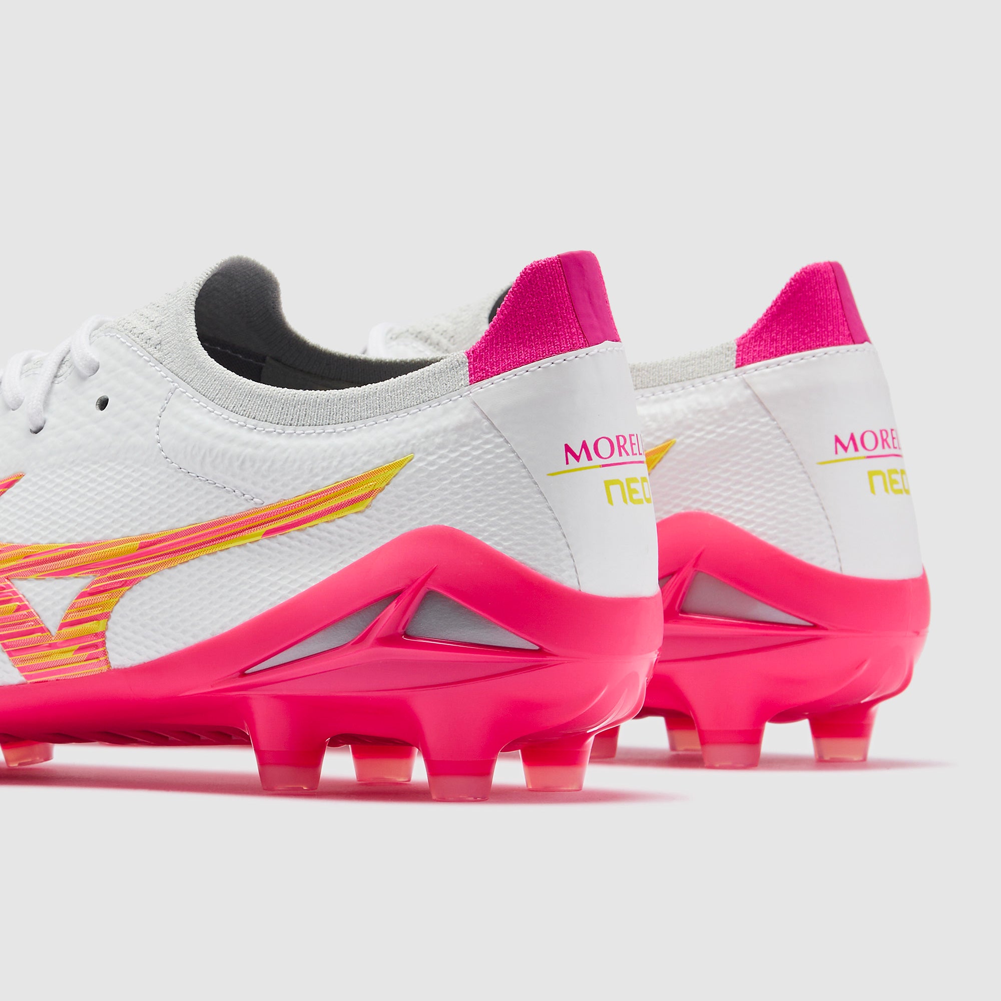 Mizuno Morelia Neo IV Beta Made In Japan Firm Ground - White/Pink