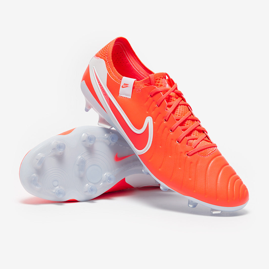 Nike Tiempo Legend X Pro Firm Ground - Hot Lava/White - Adult Cleats