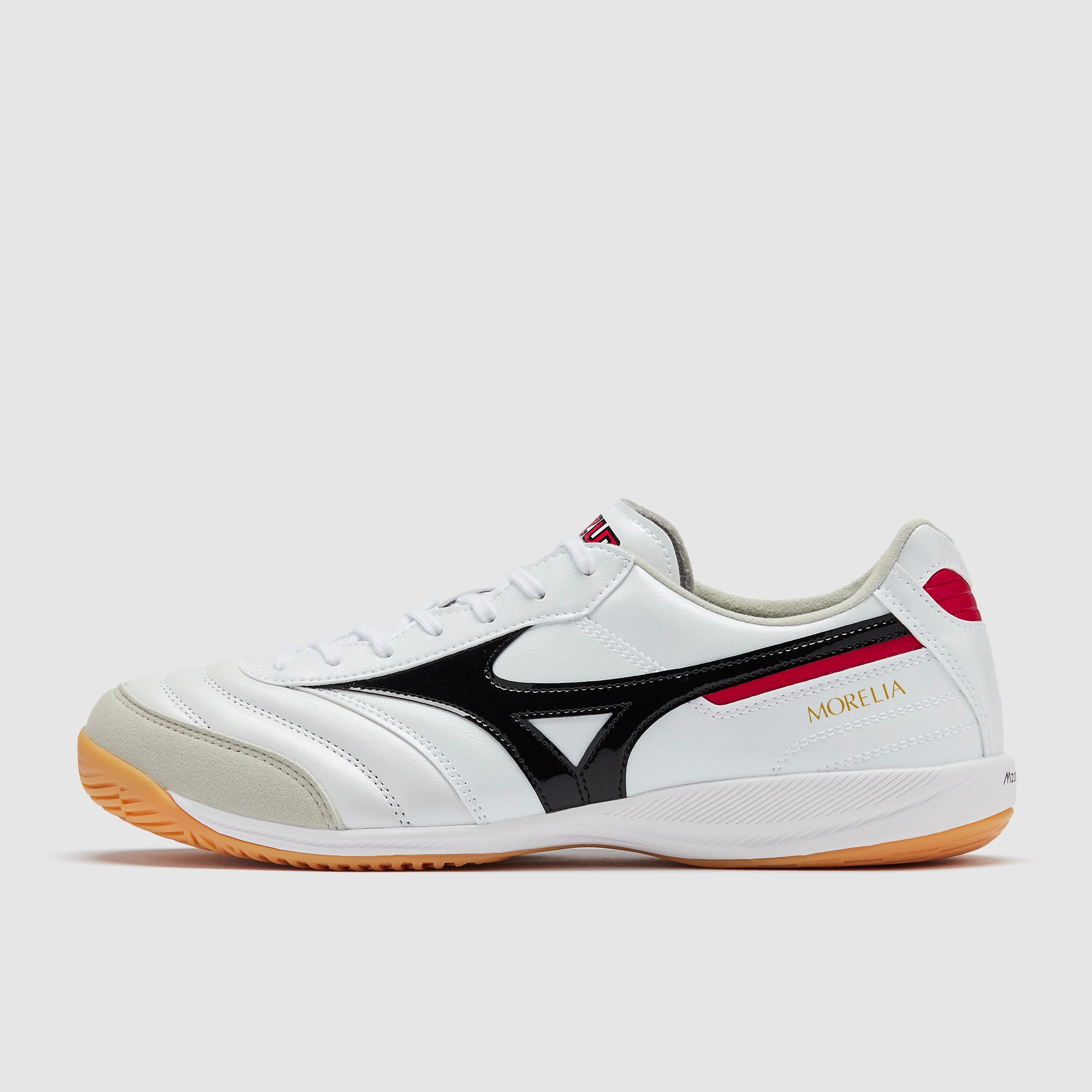 Mizuno Morelia Sala Elite Indoor - White/Black/Chinese Red - Adult