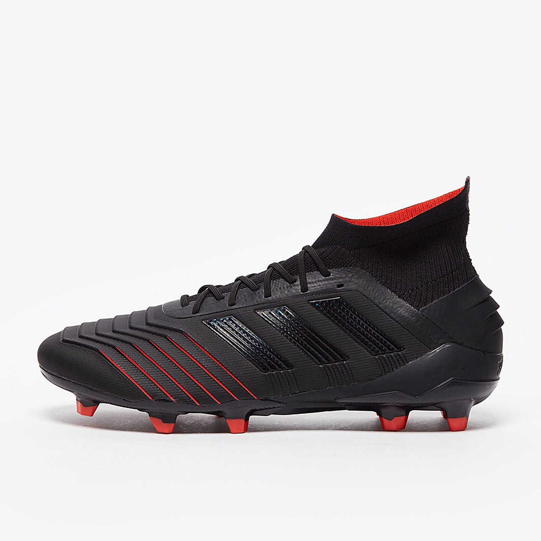 adidas Predator 19.1 FG - Core Black/Active Red - Firm Ground