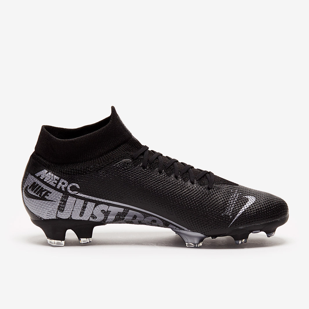 Nike Mercurial Superfly VII Pro FG - Black/Metallic Cool Grey