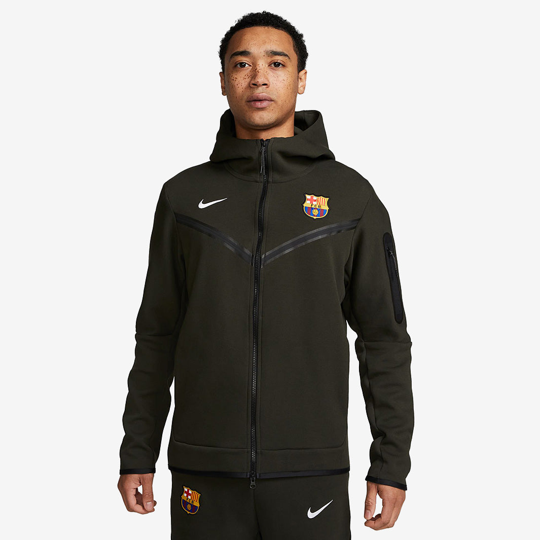 Nike FC Barcelona 23/24 NSW Tech Fleece Hoodie FZWR - Sequoia
