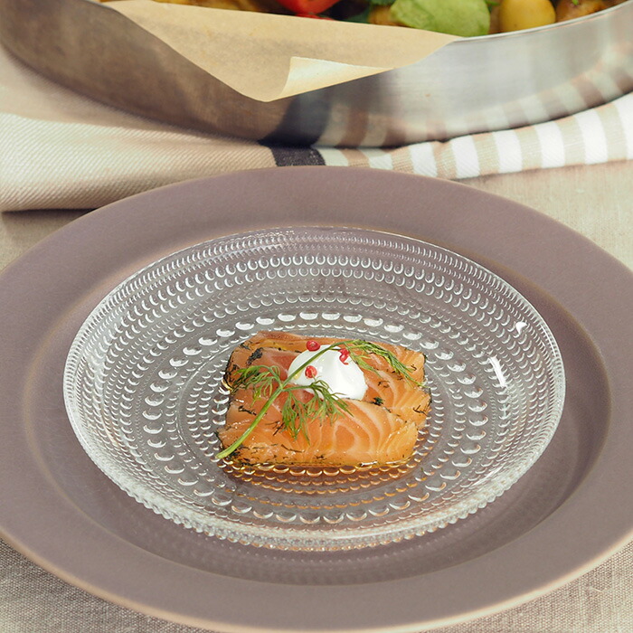 イッタラ カステヘルミ プレート 17cm クリア / iittala Kastehelmi