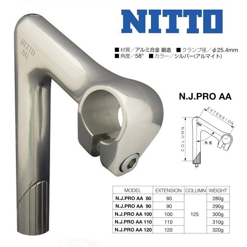NITTO（ニットー）NJ-PRO AA 58° 送料無料
