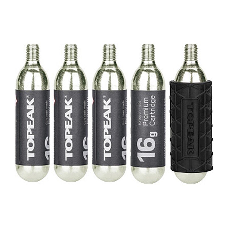 TOPEAK（トピーク）16g ネジ付 CO2 カートリッジ 5本セット