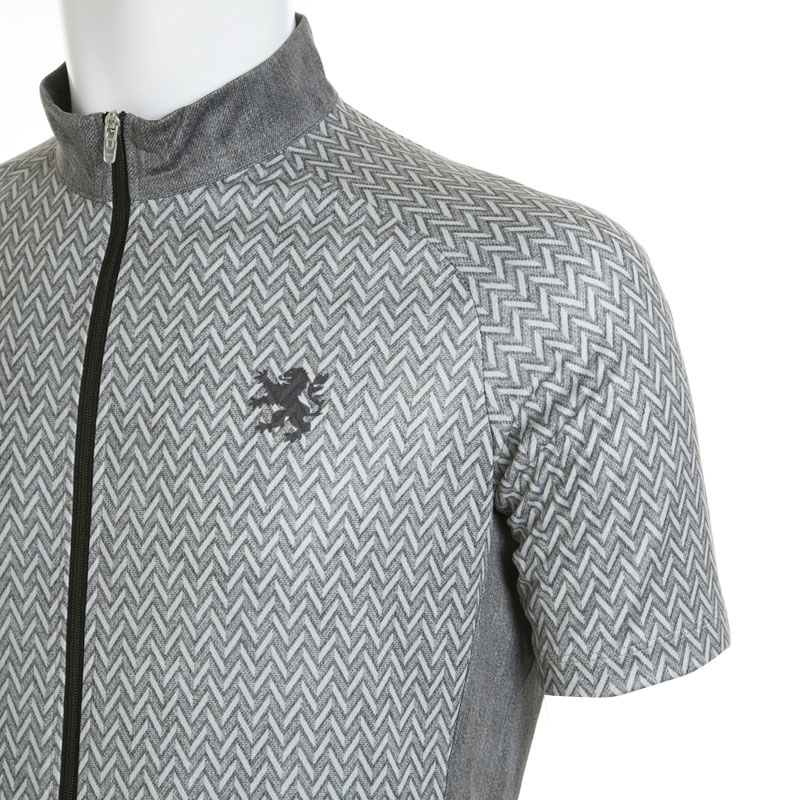 KAPELMUUR（カペルミュール）半袖ジャージ ヘリンボーンプリント