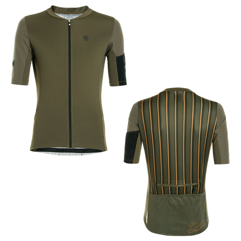 KAPELMUUR（カペルミュール）クロスオーバー 半袖ジャージ オリーブ