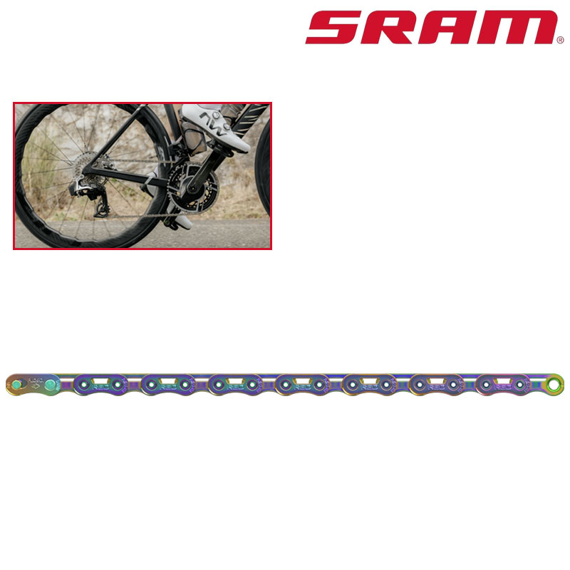SRAM（スラム）Chain Red AXS Flattop E1 Rainbow （レッドアクセス