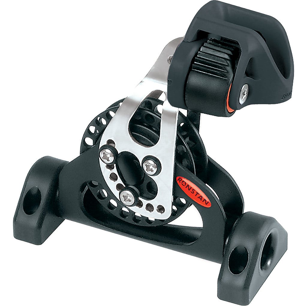 Series 60 Ratchet Pivoting Low Lead Block with Cleat, Single