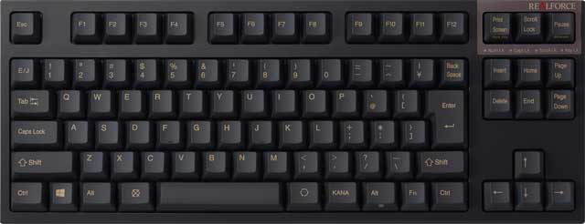 REALFORCE ブランドの PC 用テンキーレスキーボードを8機種発売（2018