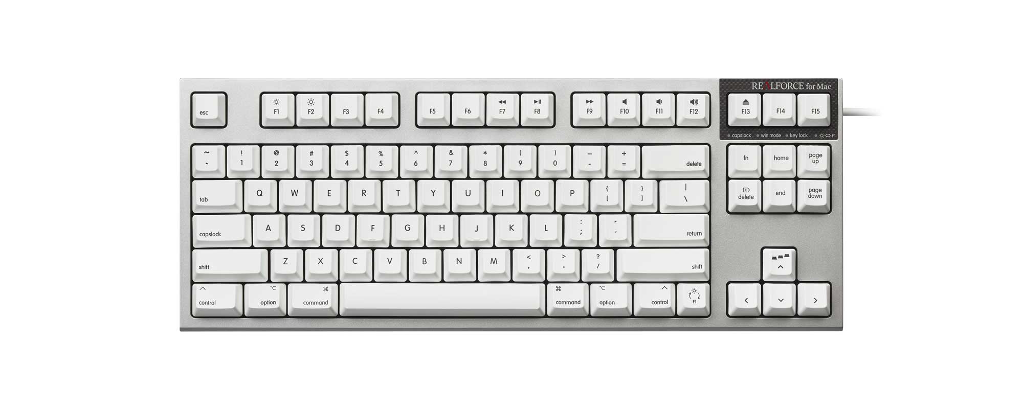 Products - REALFORCE TKL SA for Mac / R2TLSA-US4M-WH | REALFORCE