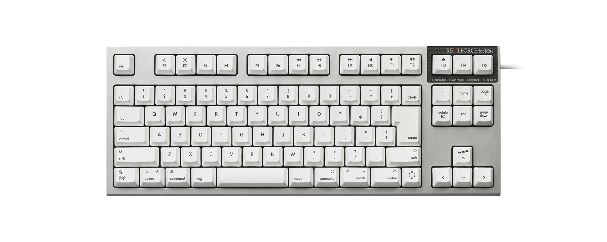 製品 : REALFORCE TKL SA for Mac / R2TLSA-JP4M-WH | REALFORCE