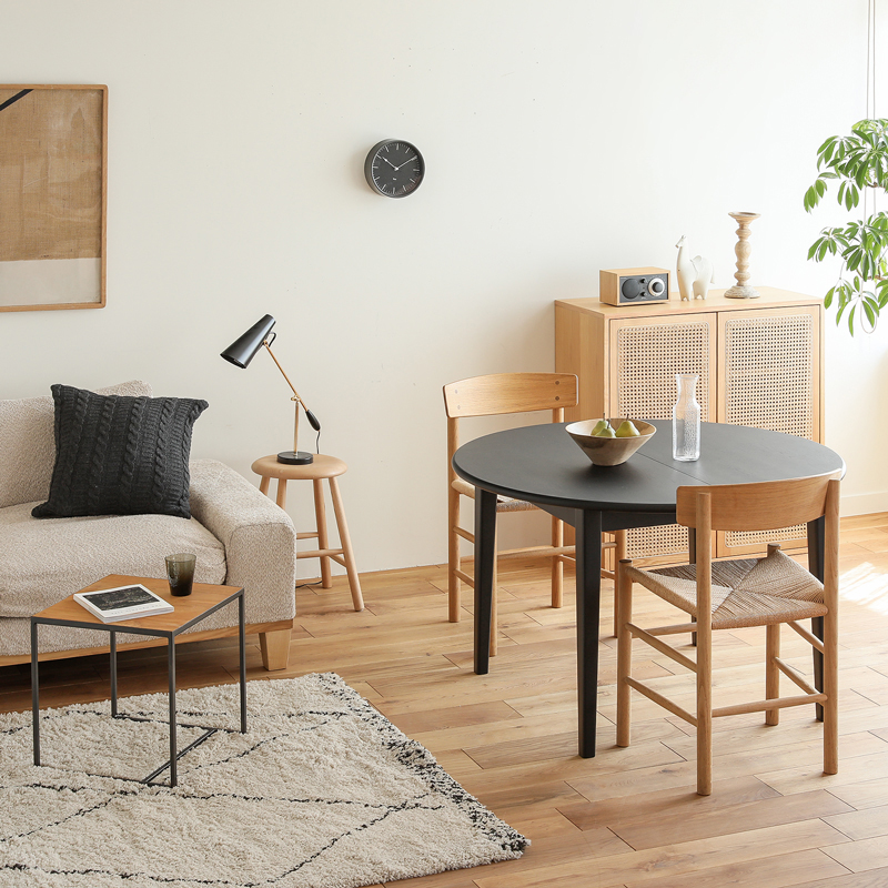 伸長式ダイニングテーブル folk／BK ｜家具・インテリア通販 Re:CENO