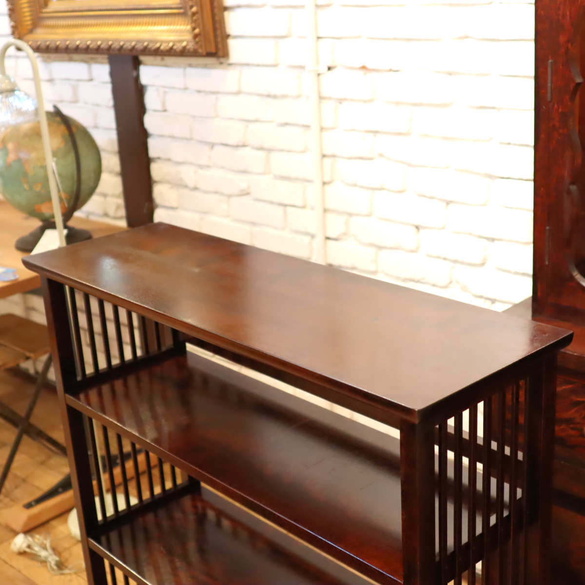 北海道民芸家具 書棚 HM117 本棚 小 中古 【1】 キャビネット シェルフ