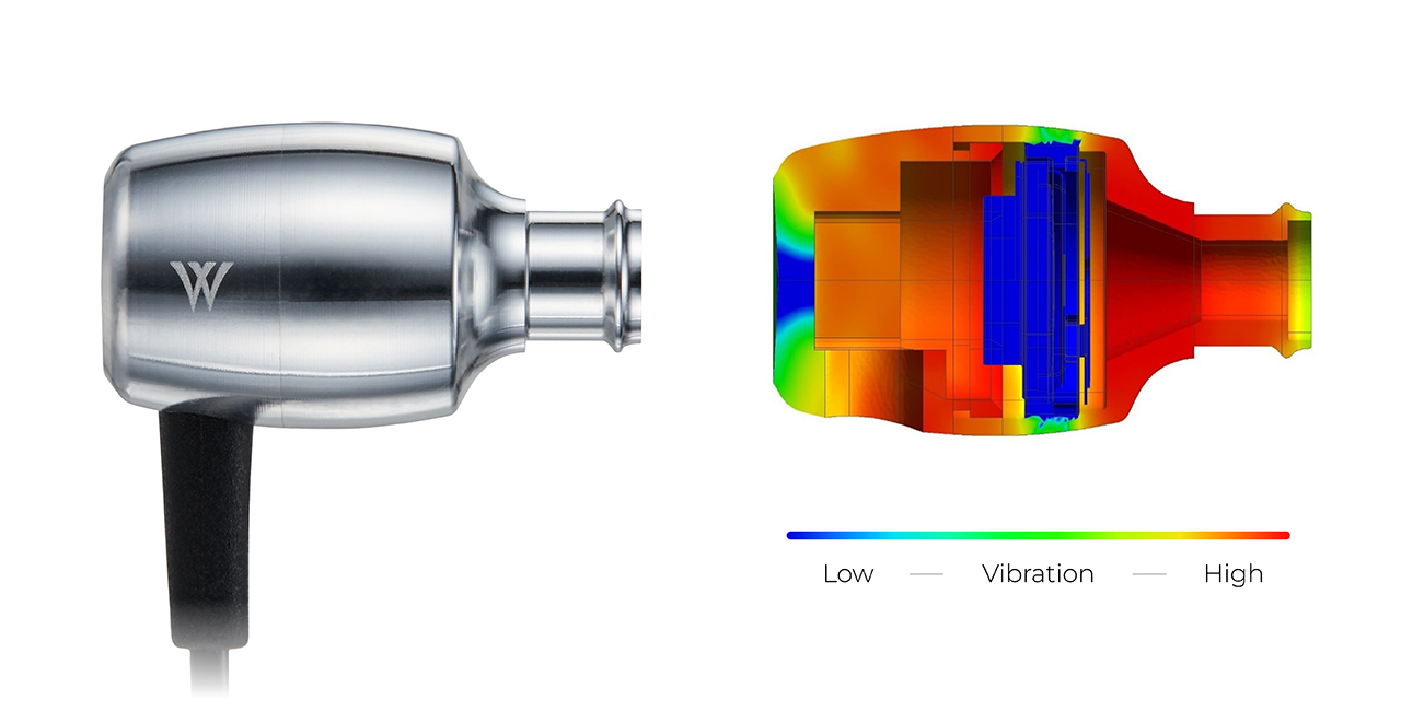 HP-W100 W(ドブルベ)シリーズ ハイレゾワイヤードイヤホン - radius